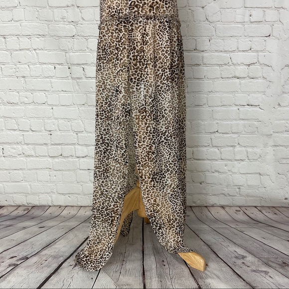 UO Ecote Leopard Animal Print Maxi Skirt Size 10 - Picture 5 of 15